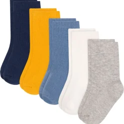 Plain 5-pack Bomullsstrumpor Blue>Petit Bateau Outlet