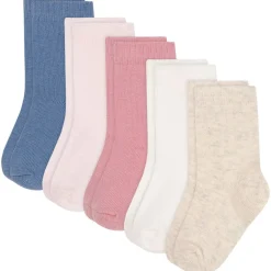 Plain 5-pack Bomullsstrumpor Pink>Petit Bateau Clearance