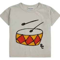 Play The Drum Baby T-shirt Beige>Bobo Choses New