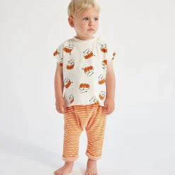 Play The Drum Mönstrad Baby T-shirt Naturvit><noscript><img width=