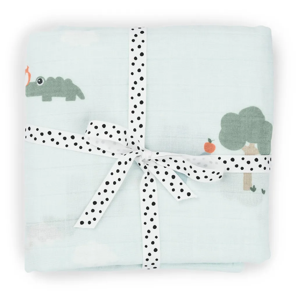 Playground Swaddle Blue>Done by Deer
