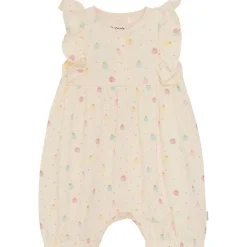 Playsuit Aop White Swan>Minymo Outlet