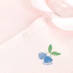 Playsuit I Bomull Med Peter Pan-krage Fleur Pink>Petit Bateau Sale