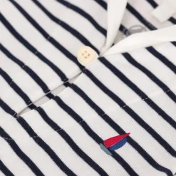 Playsuit I Bomull Med Sailor-krage Marshmallow Smoking><noscript><img width=