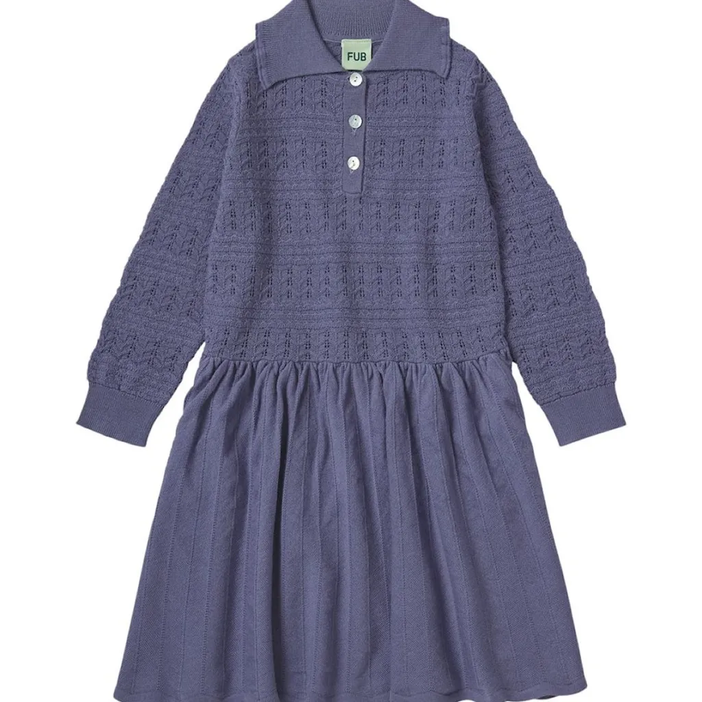 Pointelle-klänning Dusty Violet>FUB Clearance
