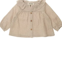 Polka Dot Baby Blus Brown>Tocoto Vintage