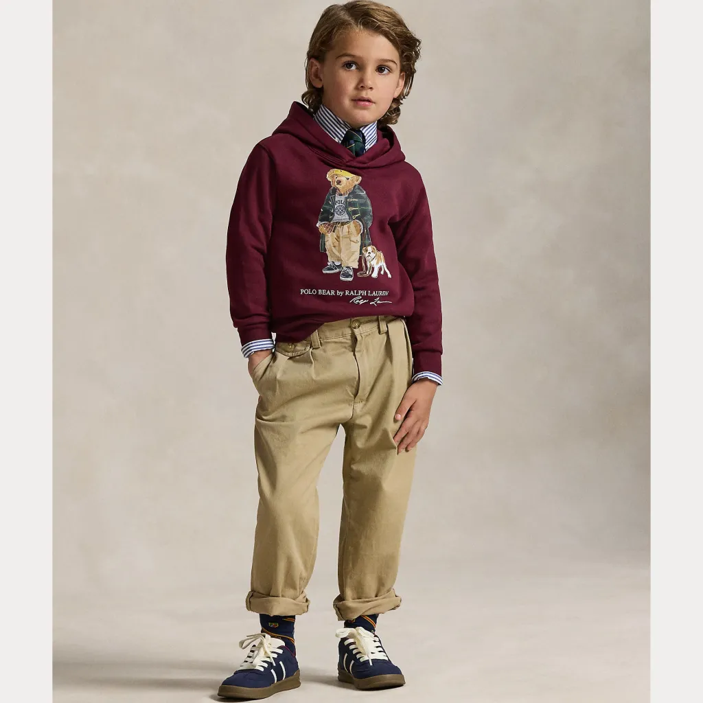 Polo Bear Huvtröja Bear Classic Wine>Ralph Lauren