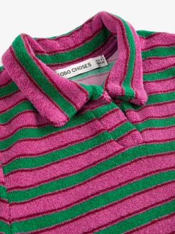 Poloklänning I Frotté Purple><noscript><img width=