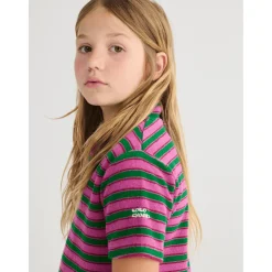 Poloklänning I Frotté Purple><noscript><img width=