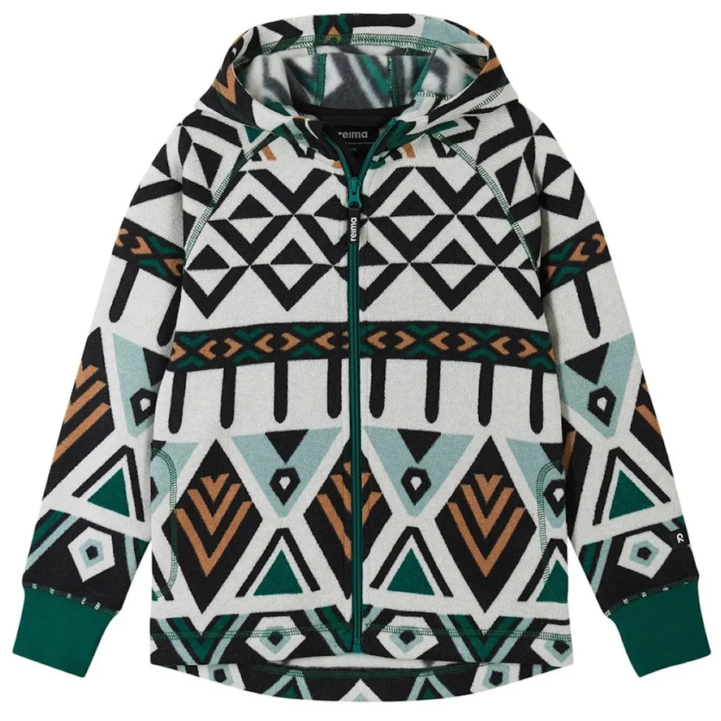 Polyester Fleecejacka Deeper Green>Reima Clearance