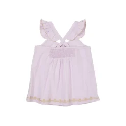 Poplin Frill Top Lavender>Copenhagen Colors Clearance
