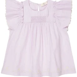 Poplinblus Med Volangärmar Lavender>Copenhagen Colors Online