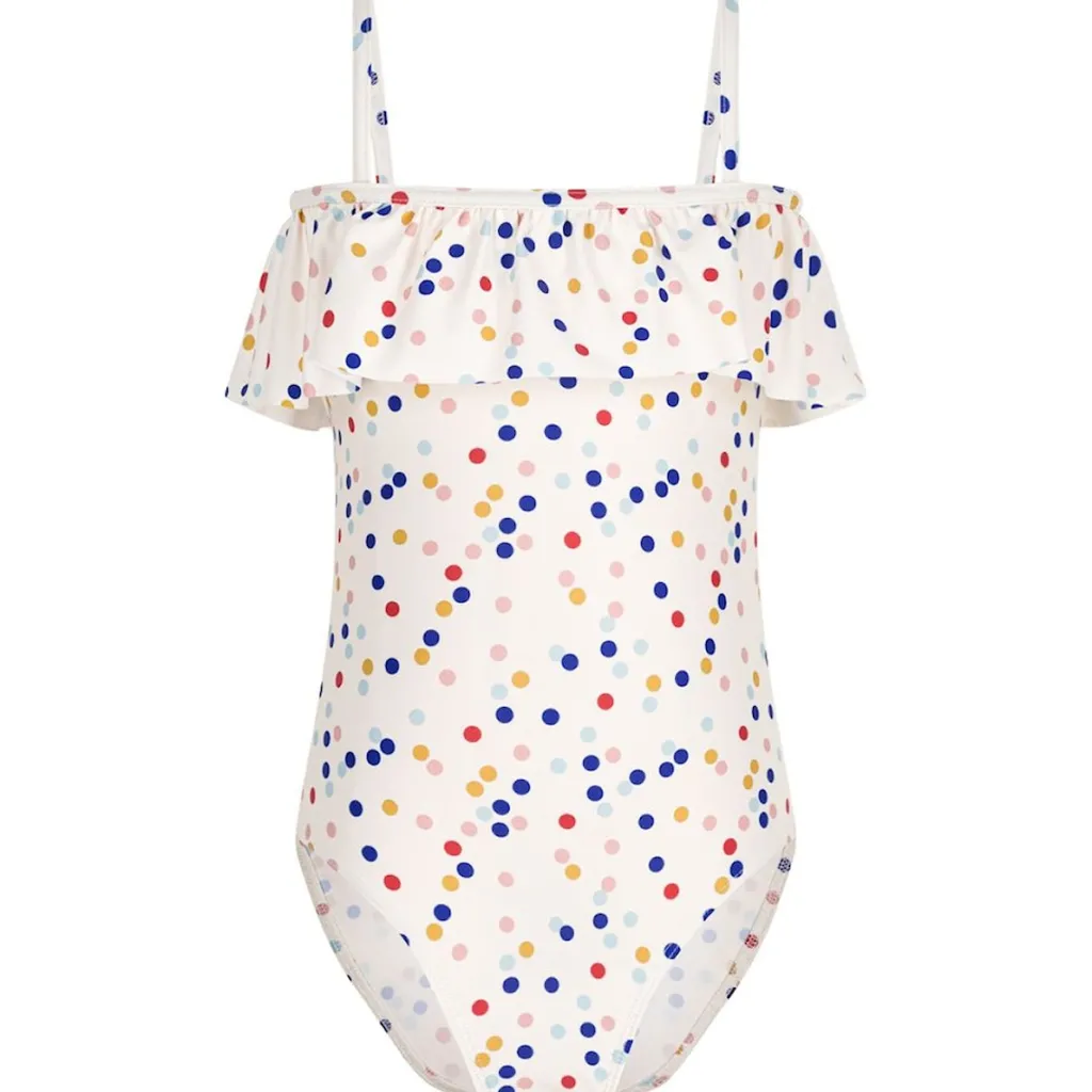 Prickig Baddräkt Gräddvit>Petit Bateau Online