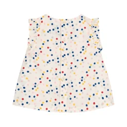 Prickig Blus Gräddvit>Petit Bateau Hot
