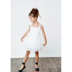 Pärl Tulle Ballerina Klänning White><noscript><img width=