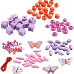 Pärlor Av Trä Butterflies>Djeco Discount