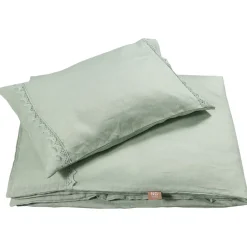 Påslakanset Spjälsäng Mood Spets Sage Green>NG Baby Clearance