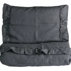 Påslakanset Spjälsäng Mood Volang Graphite Grey>NG Baby Best