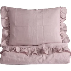 Påslakanset Spjälsäng Mood Volang Rose>NG Baby New