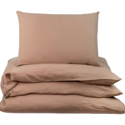 Påslakanset Spjälsäng Muslin Brown>NG Baby Outlet