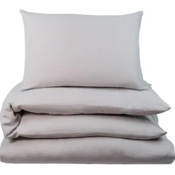 Påslakanset Spjälsäng Muslin Greige>NG Baby Outlet