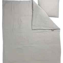 Påslakanset Spjälsäng Muslin Greige>NG Baby Outlet