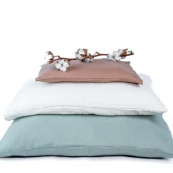 Påslakanset Vagn/Vagga Muslin Dusty Rose><noscript><img width=