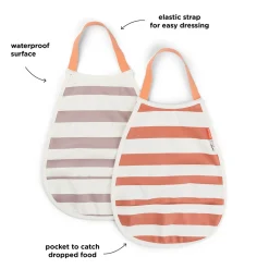 Pull-Over Bib 2-pack Papaya/powder><noscript><img width=