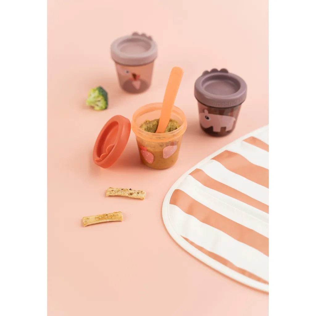 Pull-Over Bib 2-pack Papaya/powder>Done by Deer Sale