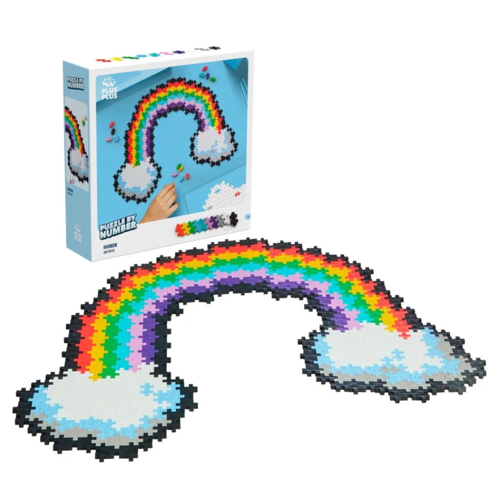 Puzzle By Number Rainbow & Unicorn Byggset>Plus-Plus Online