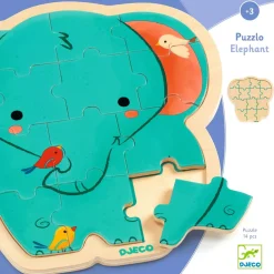 Puzzlo Elephant 14 St Pussel Av Trä><noscript><img width=