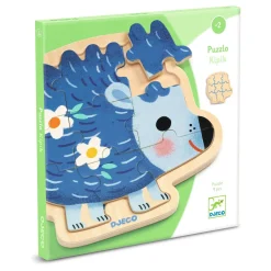 Puzzlo Kipic 9-delars Träpussel>Djeco New