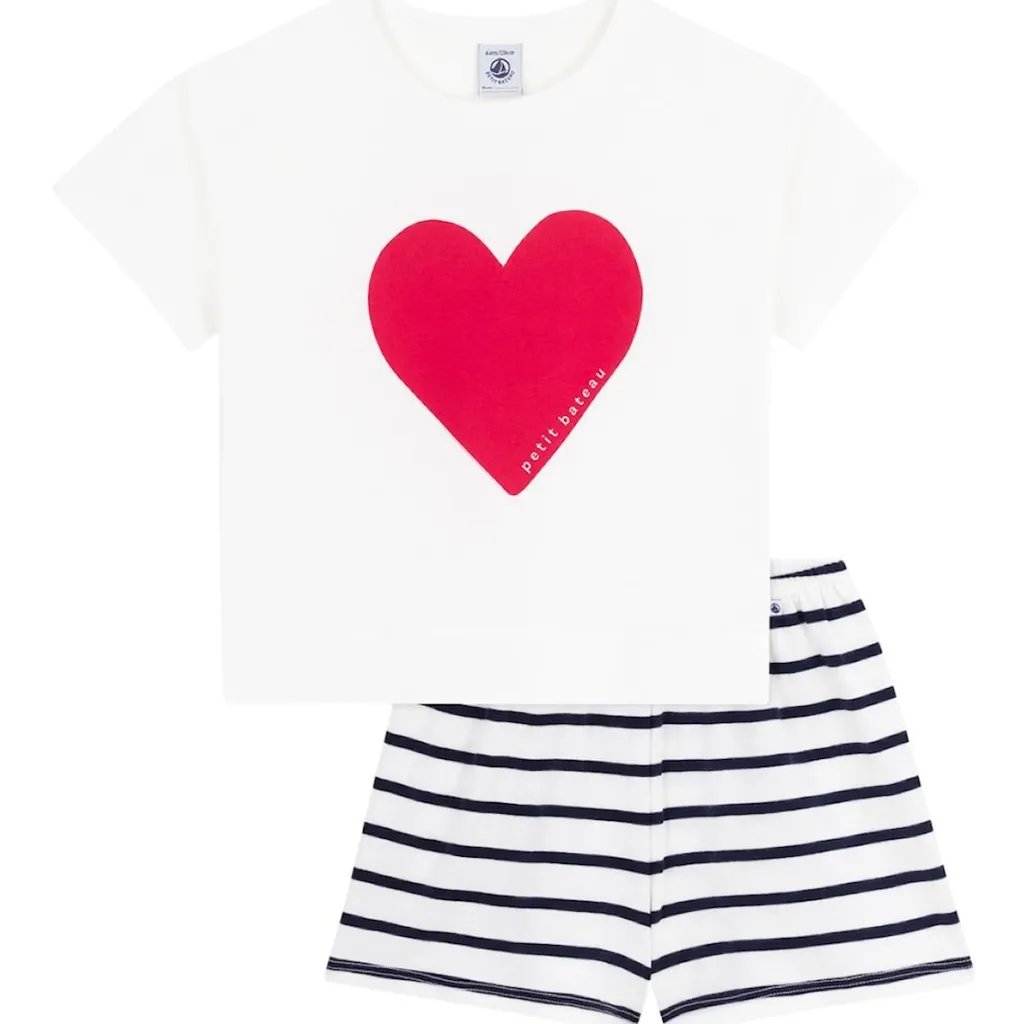 Pyjamas I Bomull Marshmallow Smoking>Petit Bateau Best