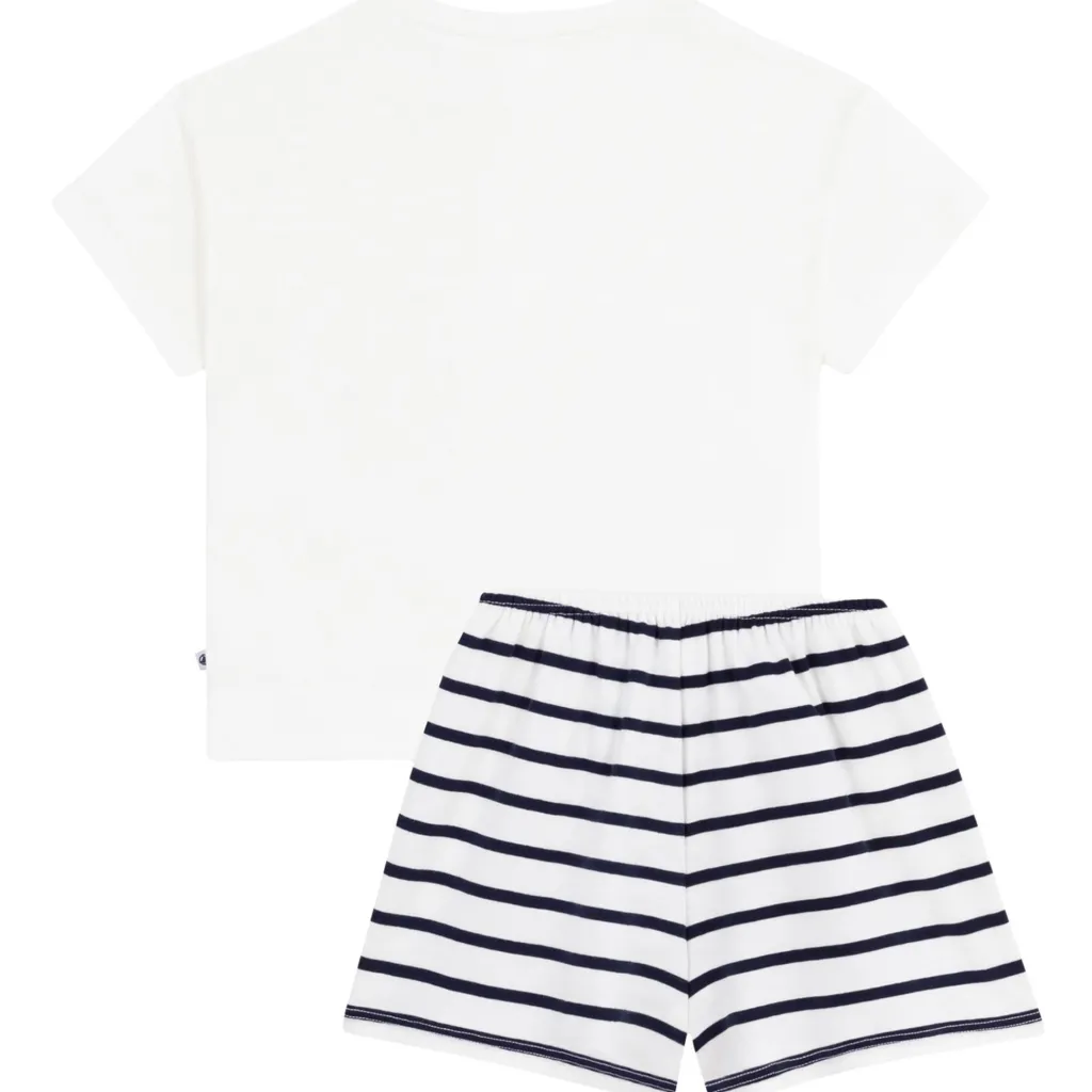 Pyjamas I Bomull Marshmallow Smoking>Petit Bateau Best