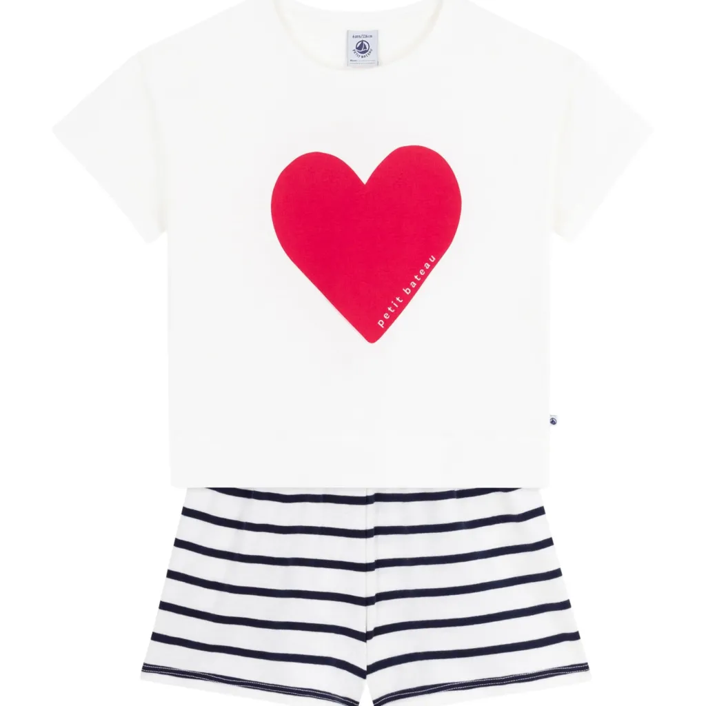 Pyjamas I Bomull Marshmallow Smoking>Petit Bateau Best