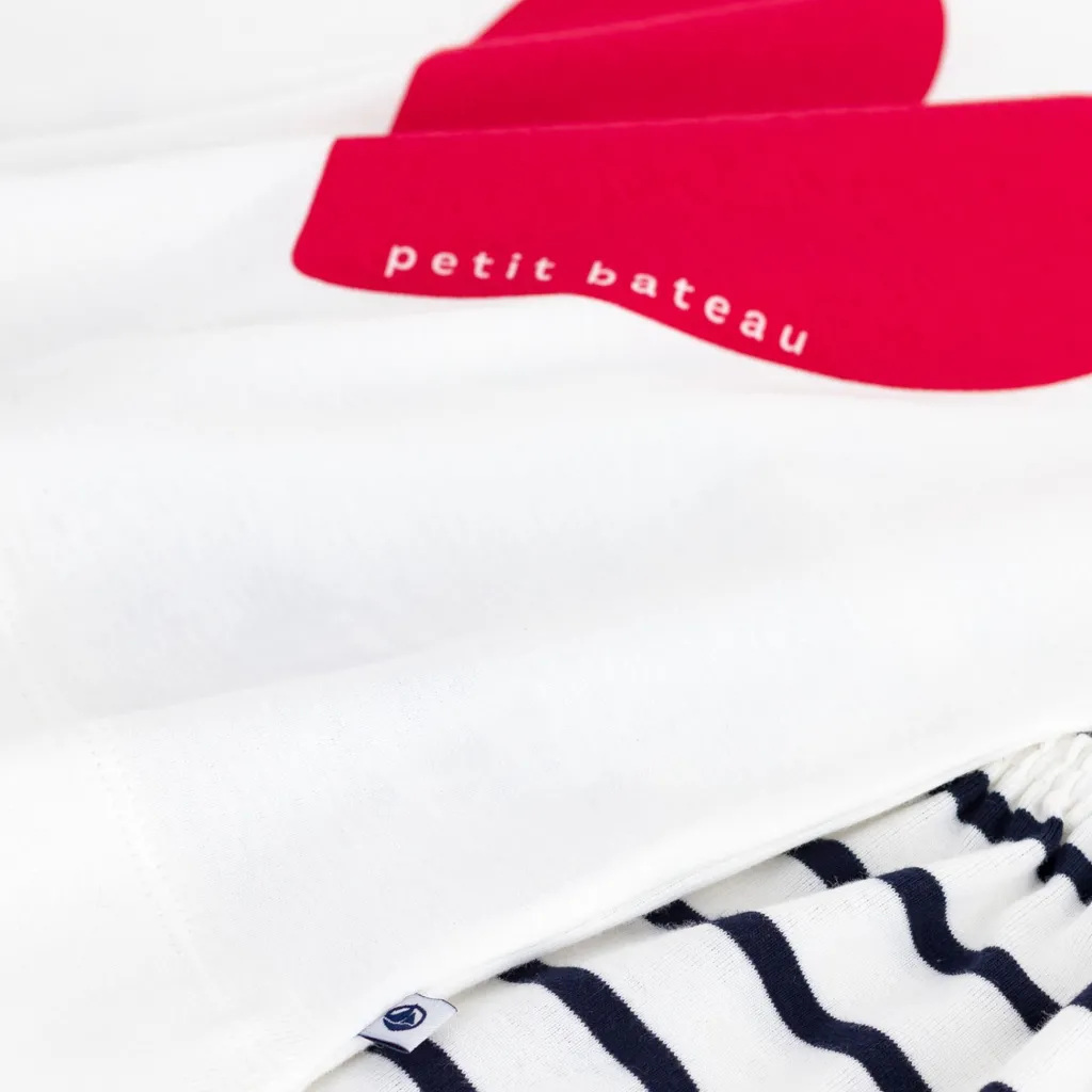 Pyjamas I Bomull Marshmallow Smoking>Petit Bateau Best