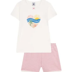 Pyjamas I Bomull Marshmallow Charme>Petit Bateau Sale