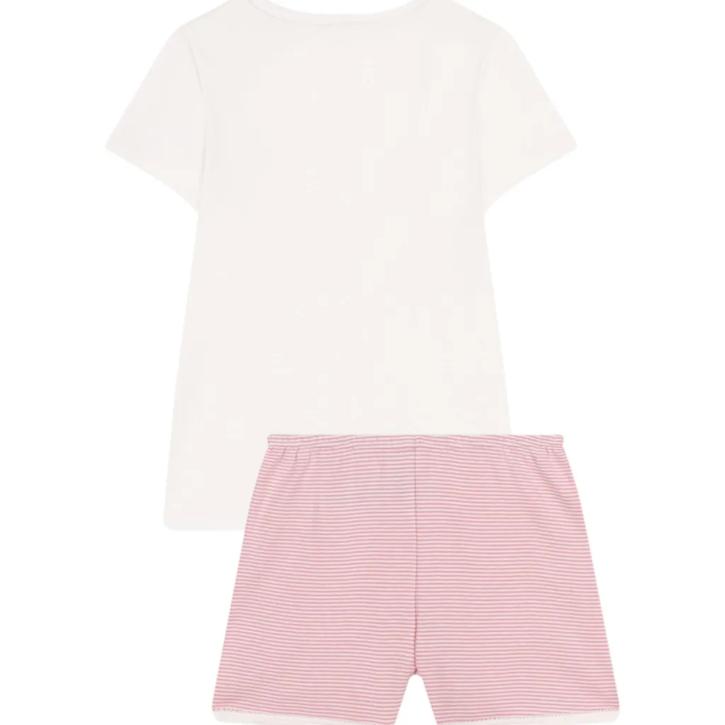 Pyjamas I Bomull Marshmallow Charme>Petit Bateau Sale