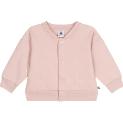 Quiltad Tubstickad Basebolljacka Saline Pink>Petit Bateau