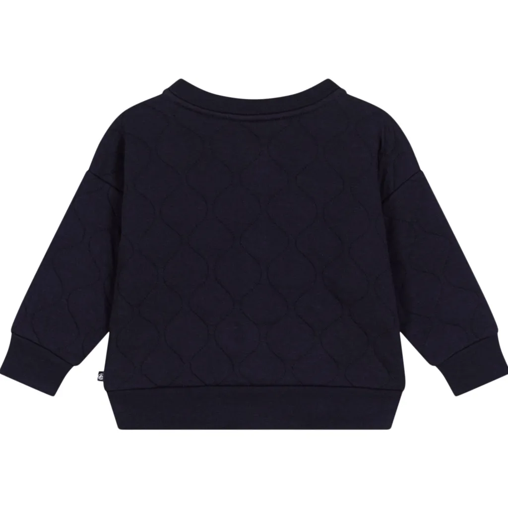 Quiltad Tubstickad Basebolljacka Smoking Blue>Petit Bateau Outlet