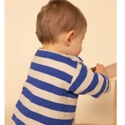 Quiltade Babybyxor Beige><noscript><img width=