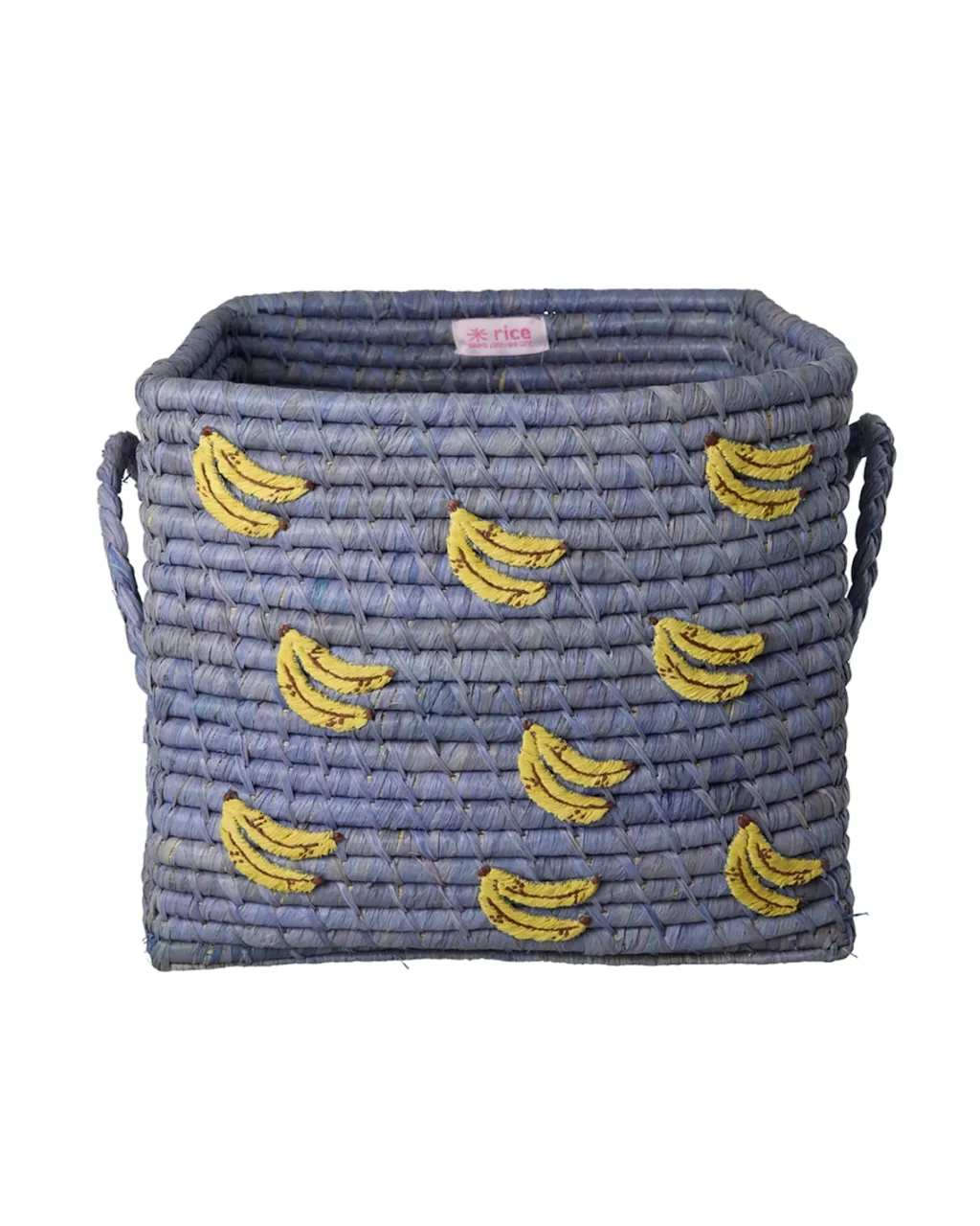 Raffiakorg Med Handtag Blue>RICE Outlet
