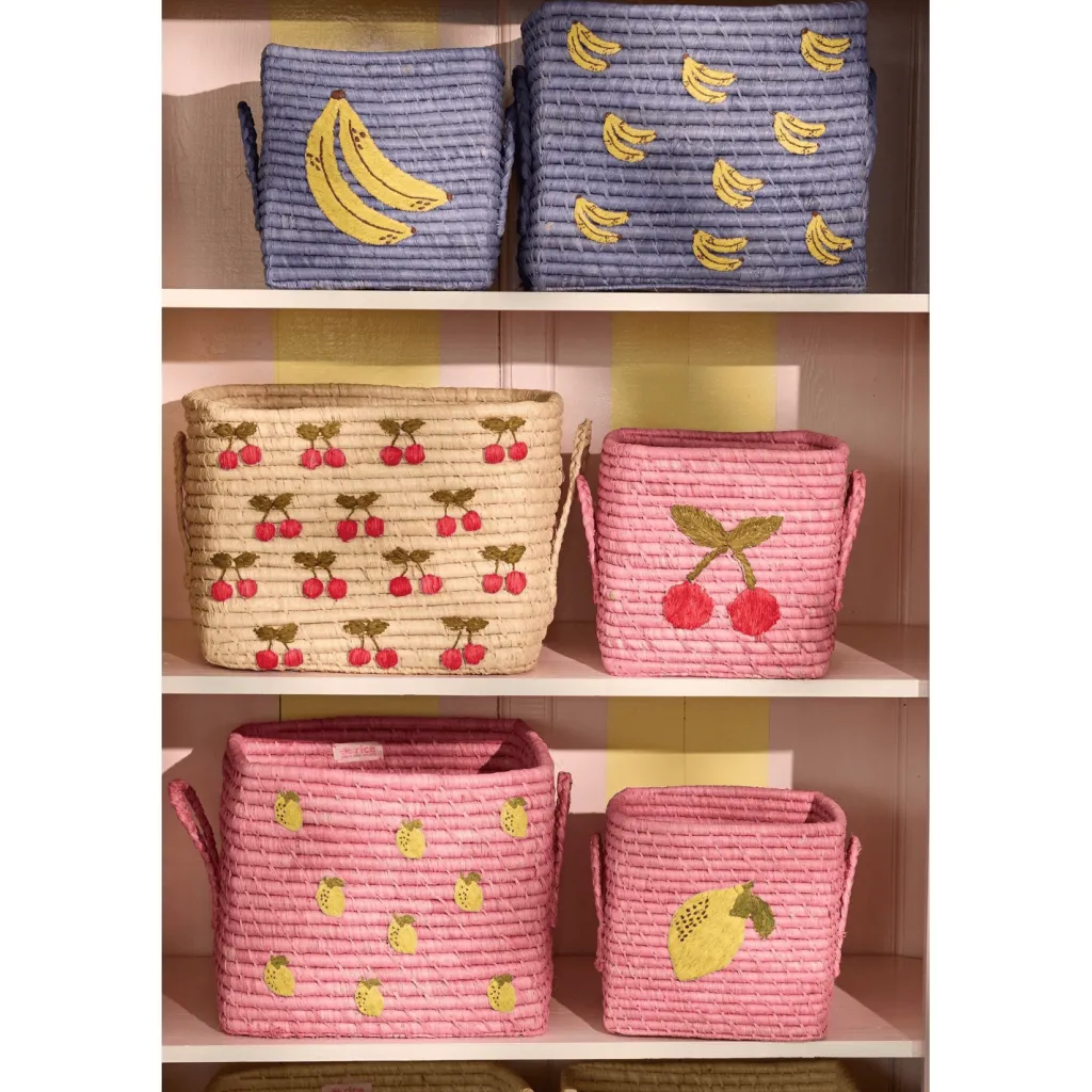 Raffiakorg Med Handtag Pink>RICE Online