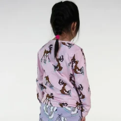 Raindeer Långärmad T-shirt Icy Pink>Småfolk