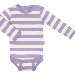 Randig Baby Body Lila>Katvig Clearance