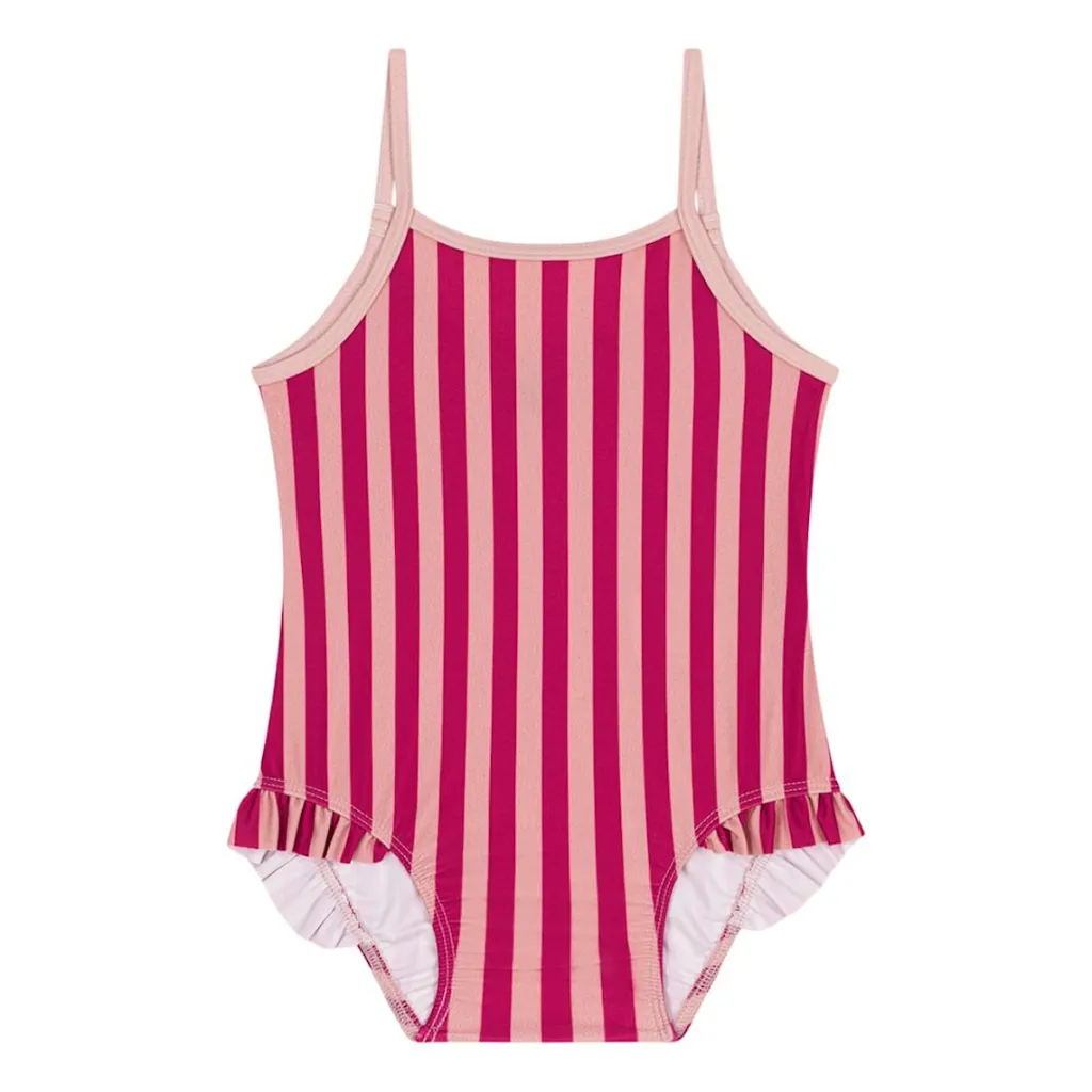 Randig Baddräkt Rosa>Petit Bateau Discount