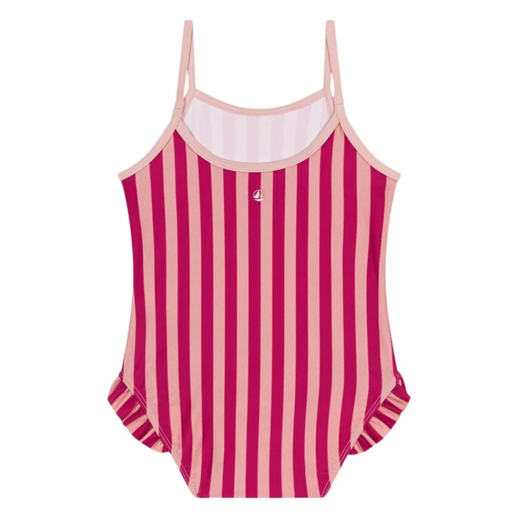 Randig Baddräkt Rosa>Petit Bateau Discount