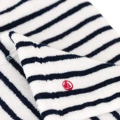 Randig Handduk Med Huva Gräddvit>Petit Bateau Online