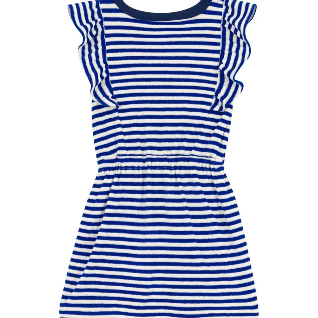 Randig Klänning Marinblå>Petit Bateau Discount
