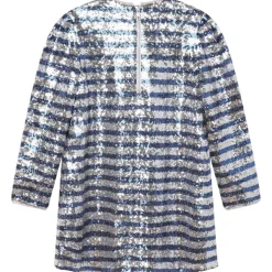 Randig Paljettklänning Silver>Zadig & Voltaire Outlet